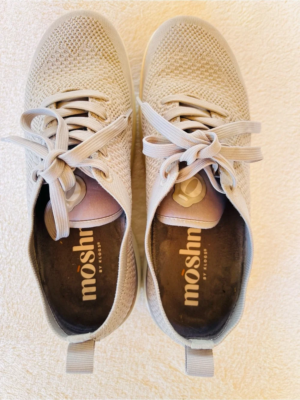 MOSHN by Klogs Leap Women’s Knit Sneakers Gray Taupe Water Resistant Sz 7